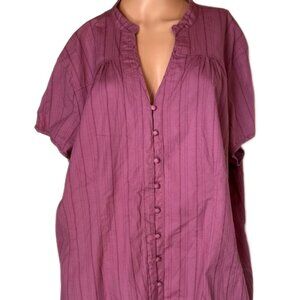 a.n.a. ANA Pale Purple SS Top SZ 3X NWT
